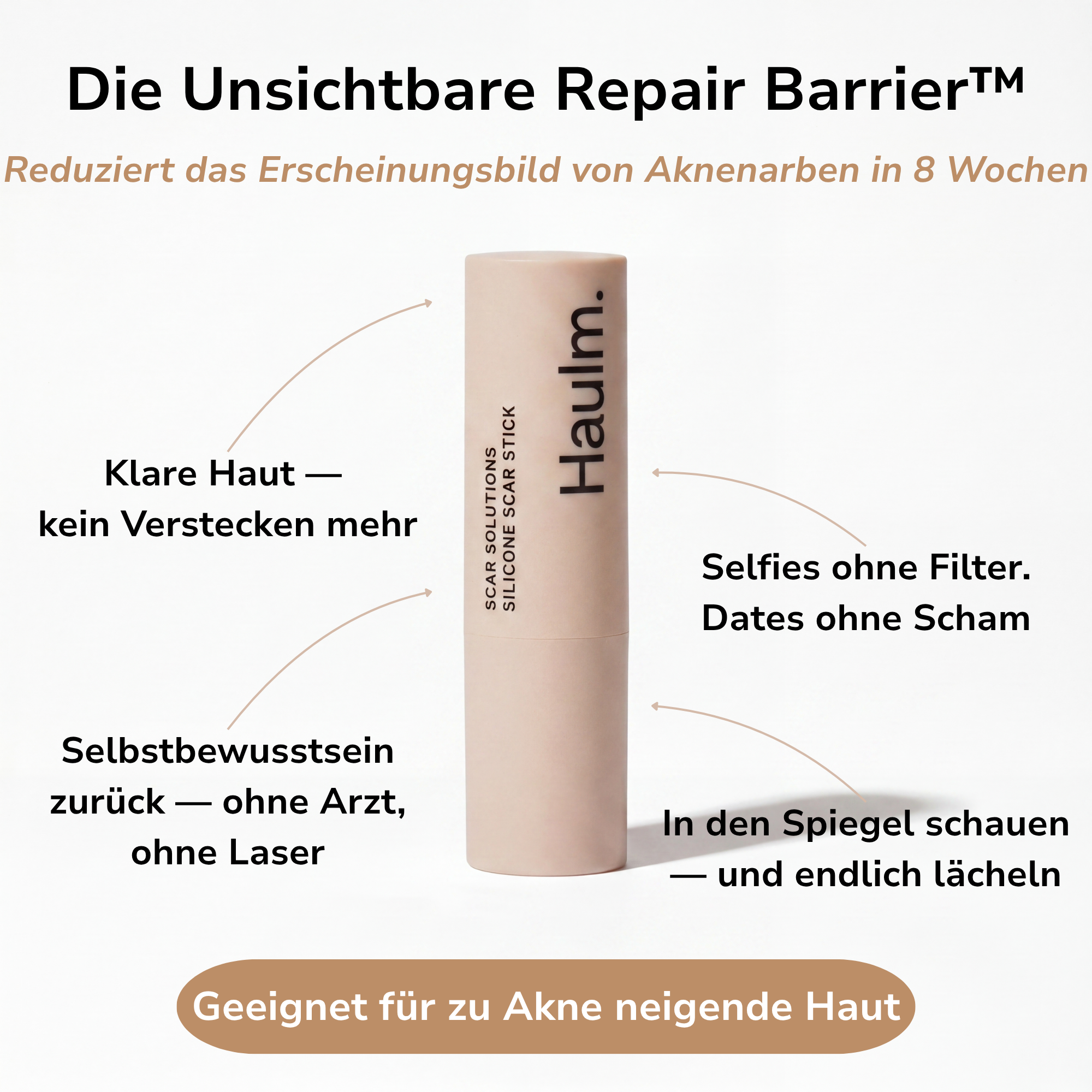 Haulm Stick für sichtbar weniger Akne Narben™