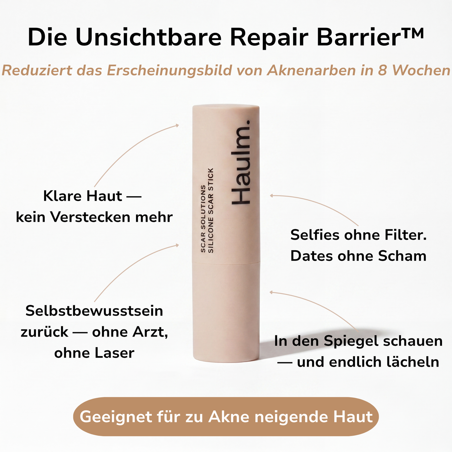 Haulm Stick für sichtbar weniger Akne Narben™