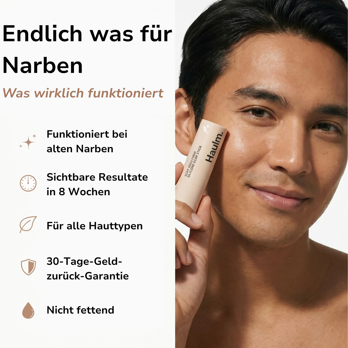 Haulm Stick für sichtbar weniger Akne Narben™