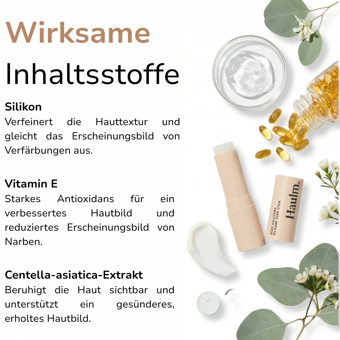 Haulm Stick für sichtbar weniger Akne Narben™